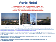 Tablet Screenshot of portshotel.ca